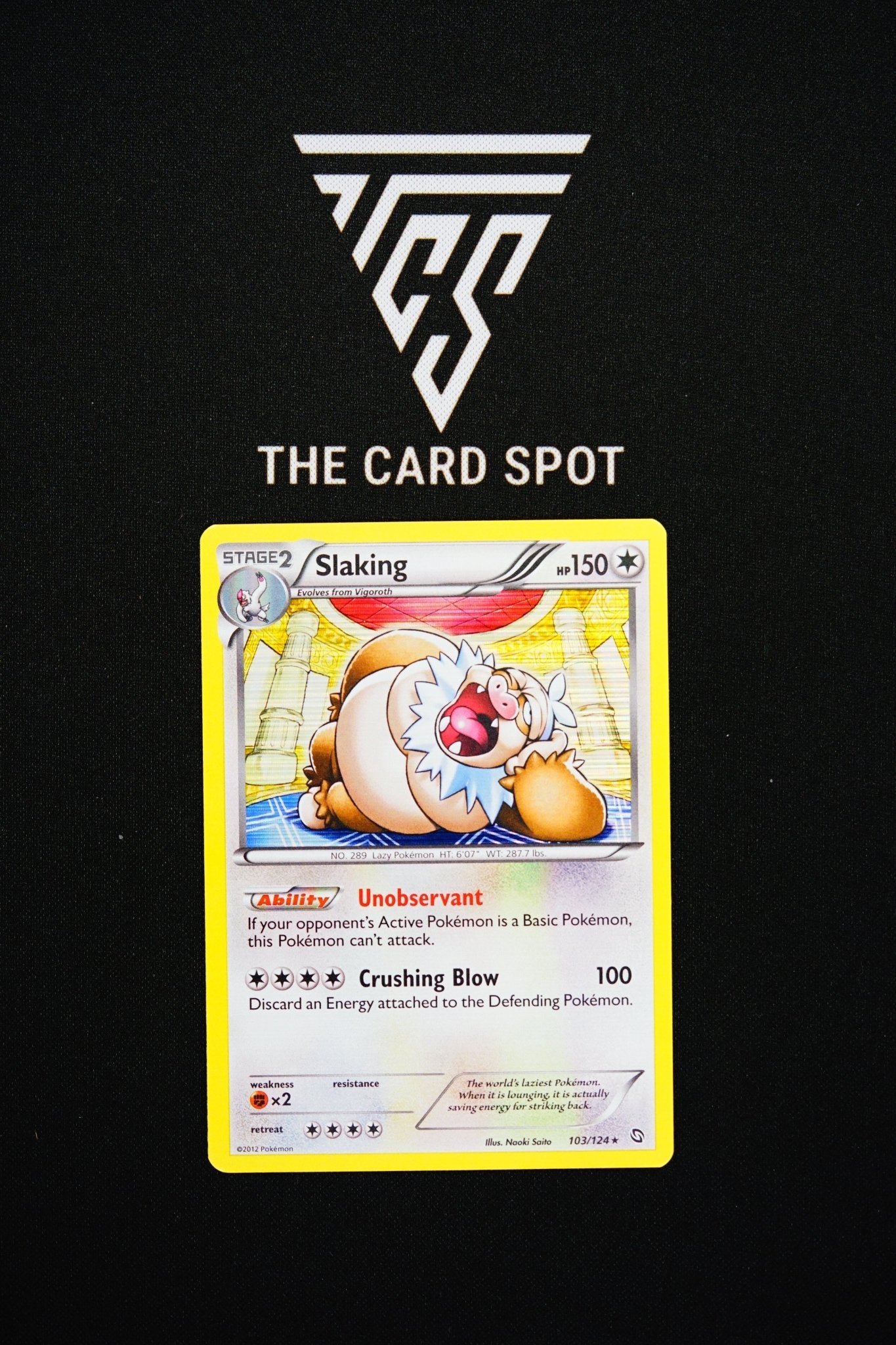 103/124 - Slaking Holo - Pokemon TCG - THE CARD SPOT PTY LTD.