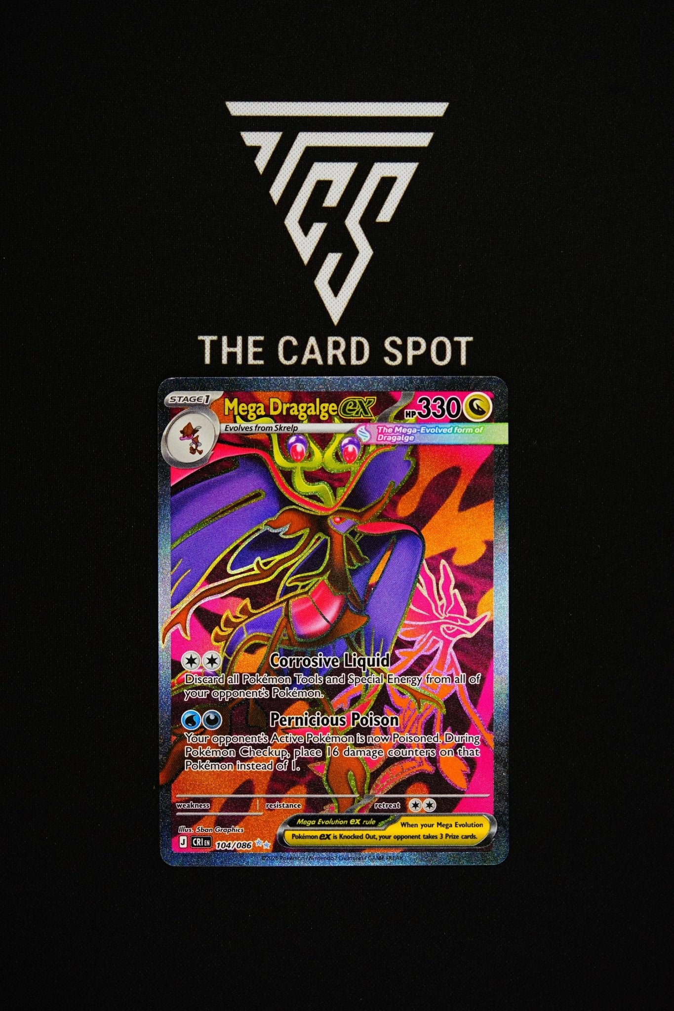 104/086 Mega Dragalge Ex - Pokemon TCG - THE CARD SPOT PTY LTD.