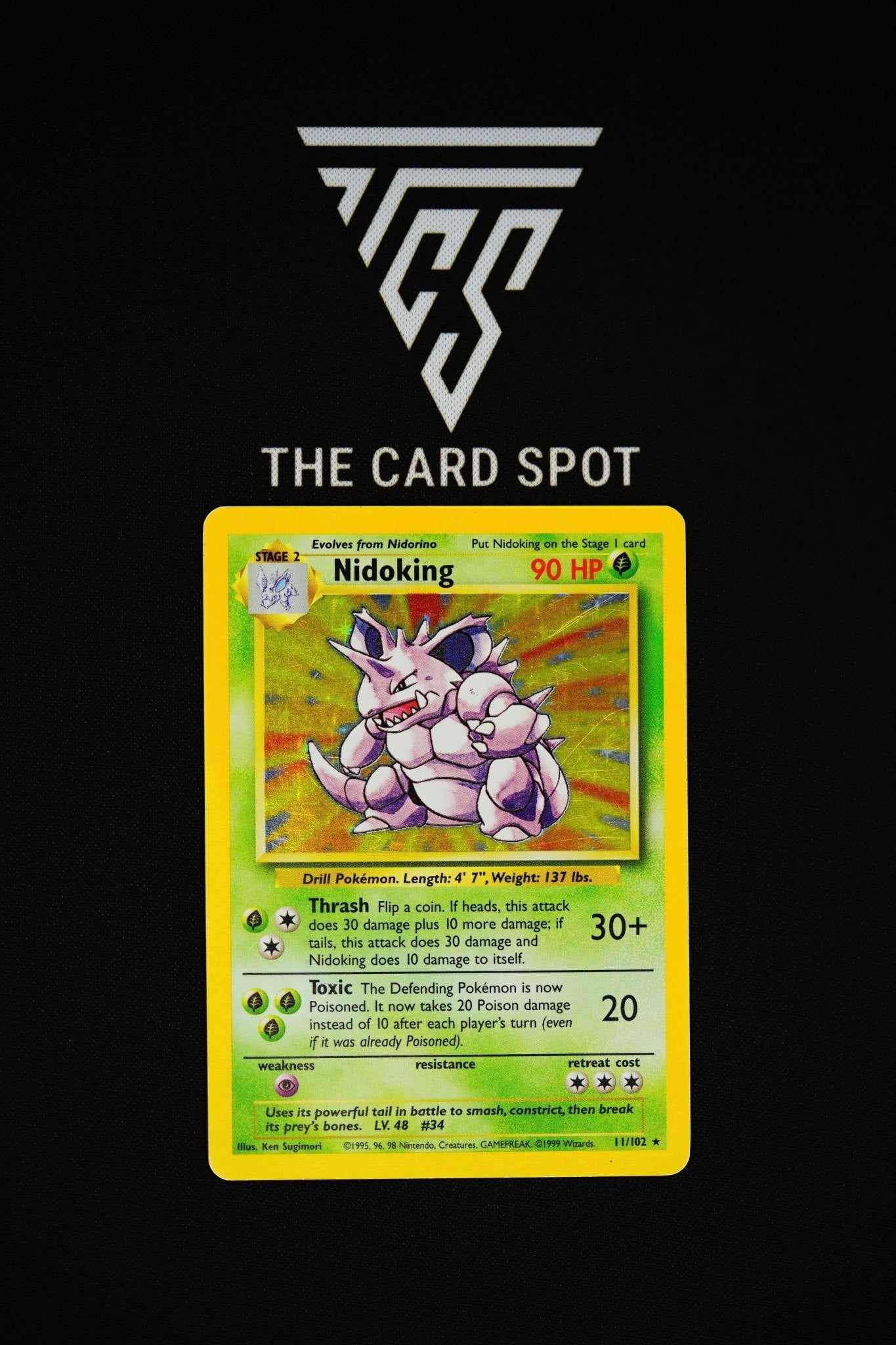 11/102 Nidoking Holo Base Set - Pokemon - THE CARD SPOT PTY LTD.Pokemon Raw CardsPokémon