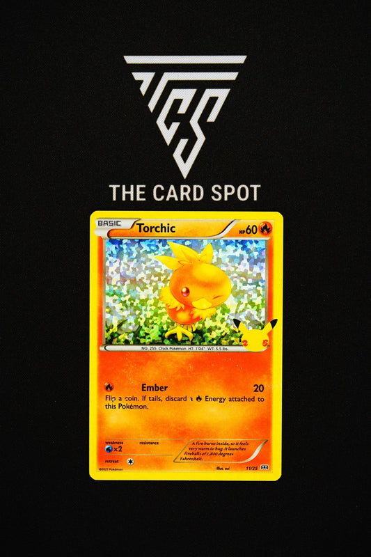 11/25 Torchic 25th Celebrations - Pokemon TCG - THE CARD SPOT PTY LTD.