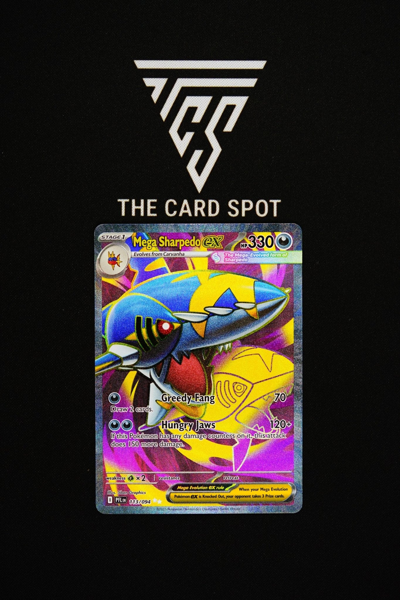 113/094 Mega Sharpedo Ex - Pokemon TCG - THE CARD SPOT PTY LTD.