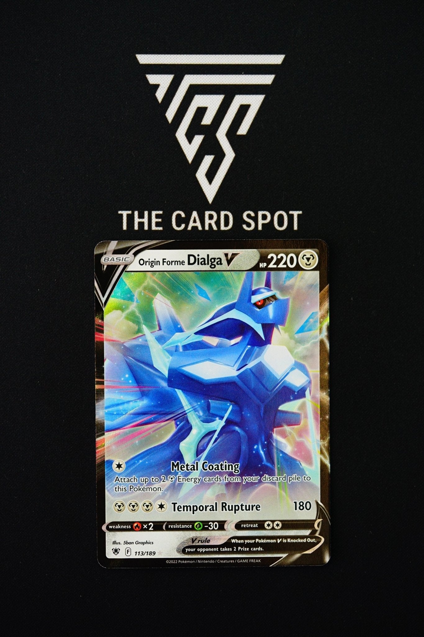 113/189 Origin forme Dialga V - Pokemon TCG - THE CARD SPOT PTY LTD.Pokemon Raw CardsPokémon