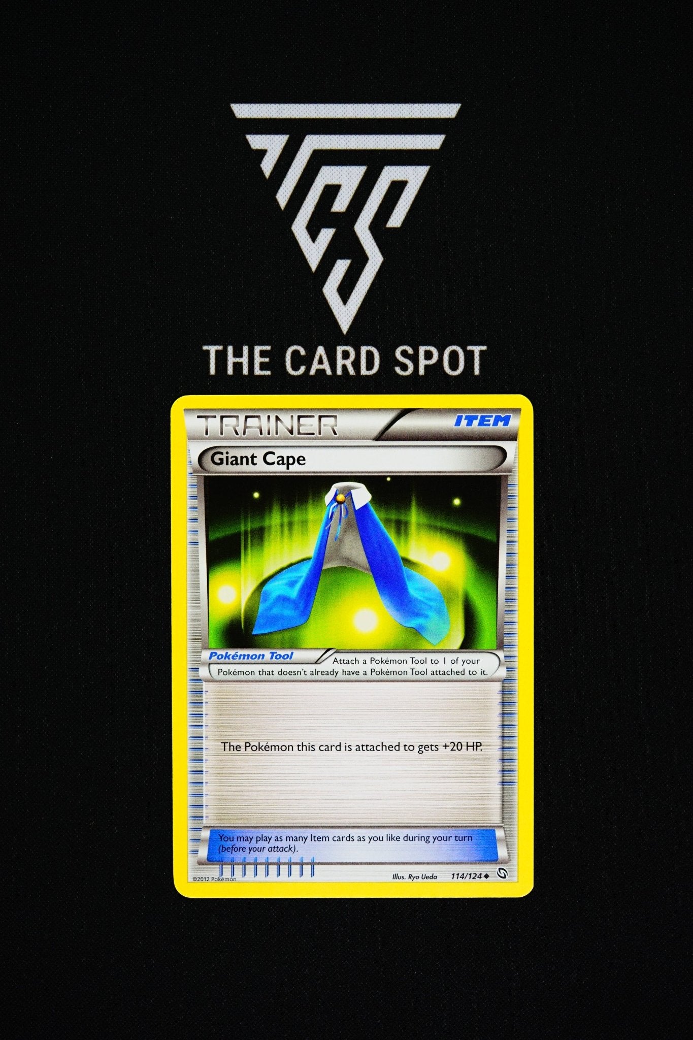 114/124 Giant Cape - Pokemon TCG - THE CARD SPOT PTY LTD.