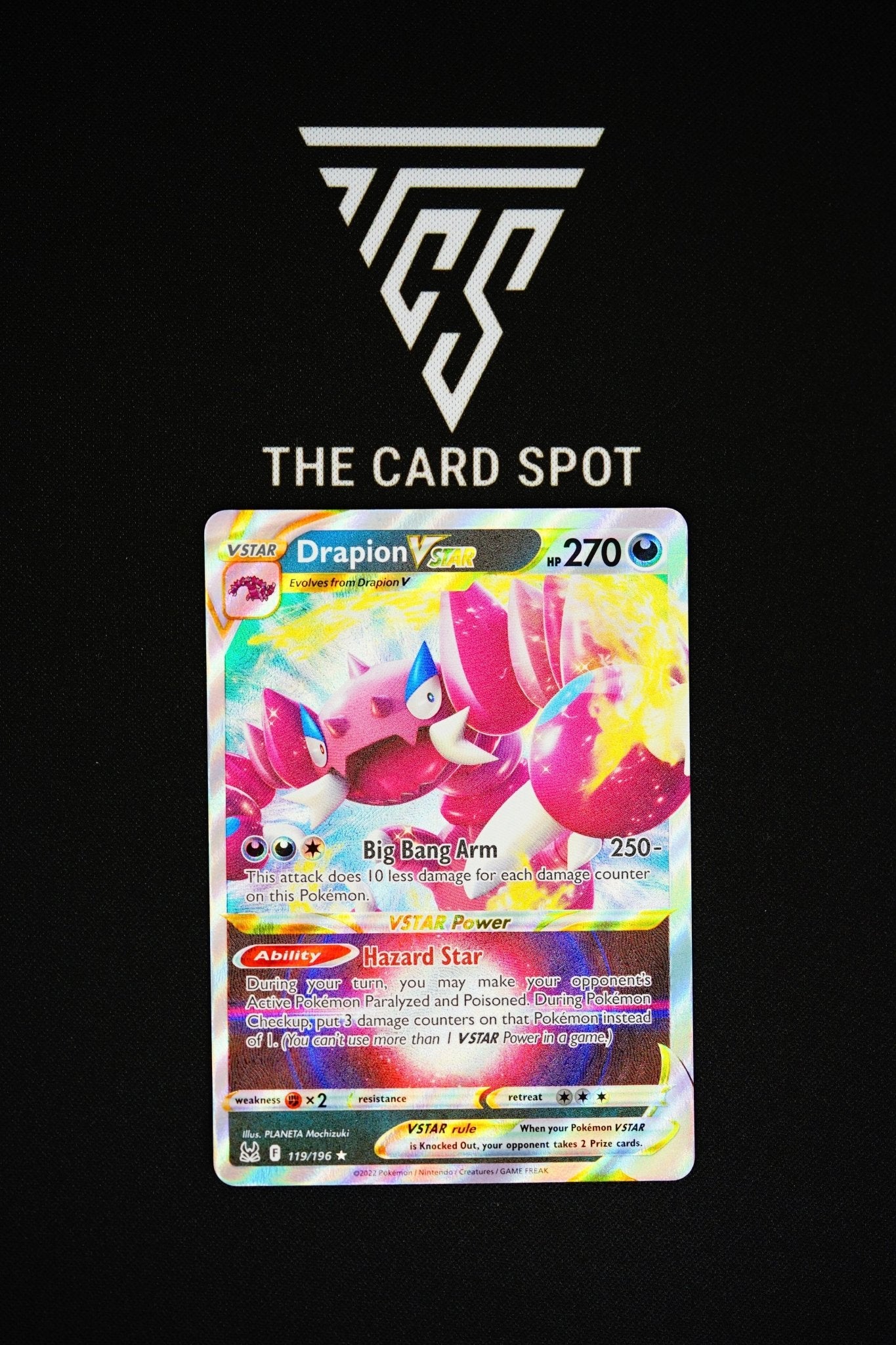 119/196 Drapion Vstar Pokemon Card - THE CARD SPOT PTY LTD.