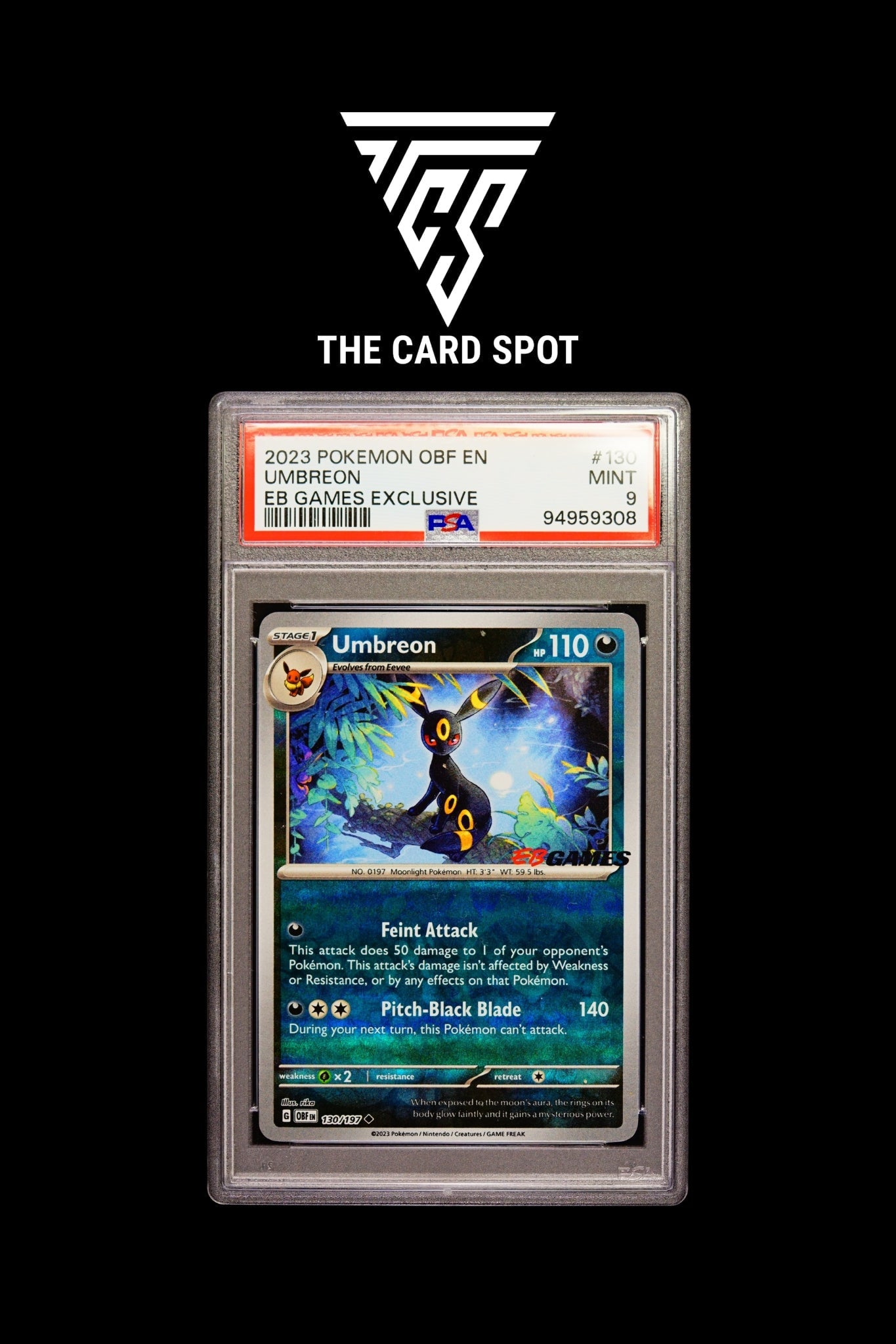 130/197 Umbreon PSA 9 - Pokemon TCG - THE CARD SPOT PTY LTD.