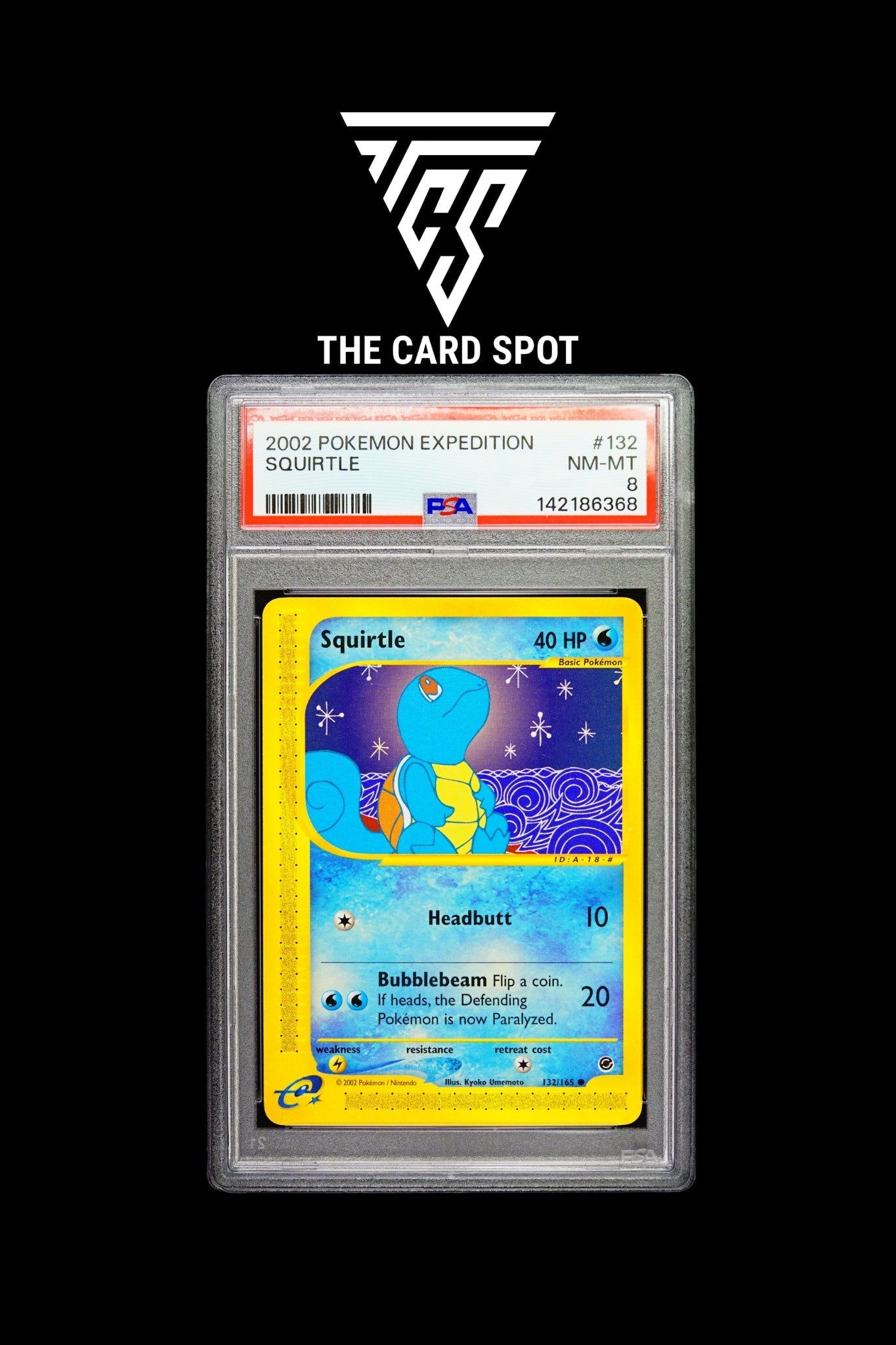 132/165 Squirtle PSA 8 - Pokemon TCG - THE CARD SPOT PTY LTD.