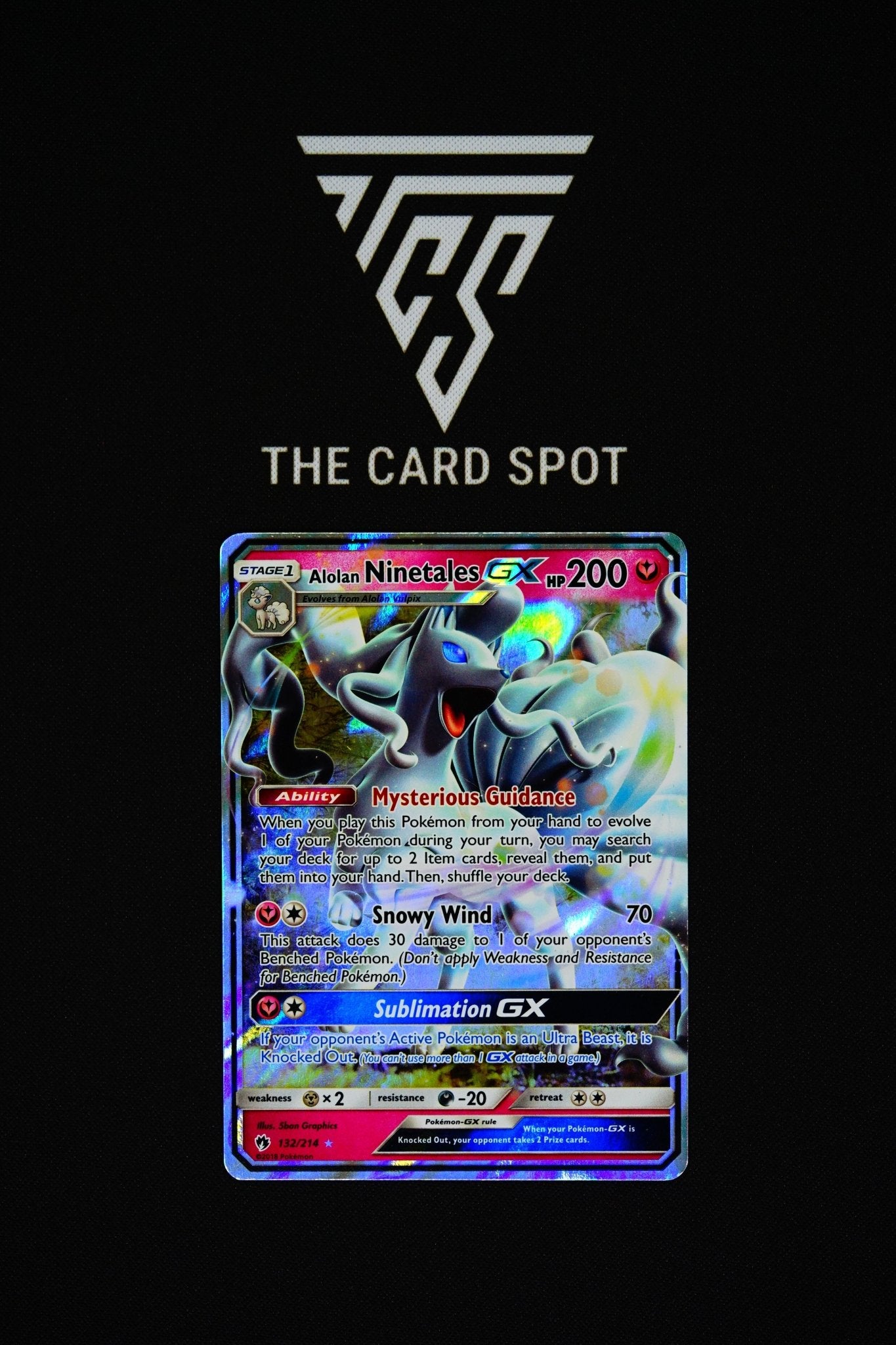 132/214 - Alolan Ninetales GX - Pokemon TCG - THE CARD SPOT PTY LTD.