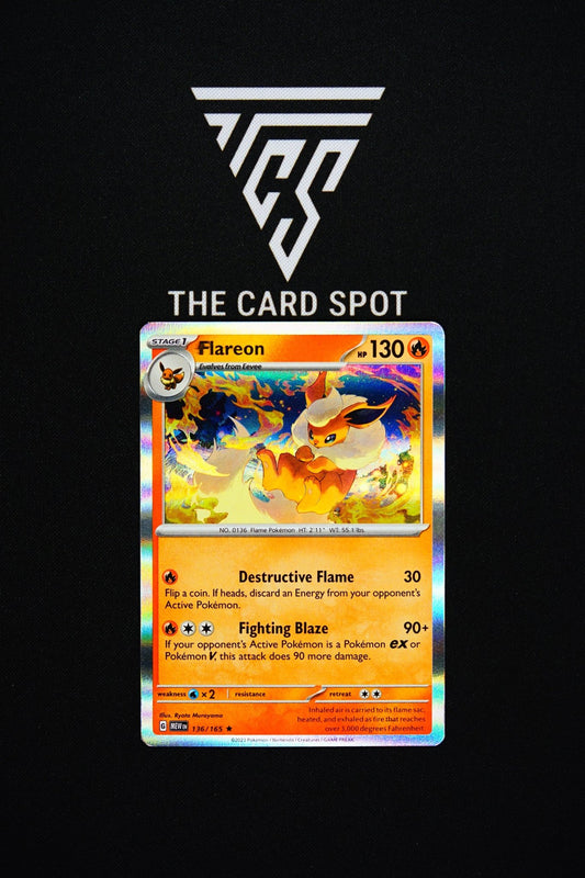 136/165 Flareon - Pokemon TCG - THE CARD SPOT PTY LTD.
