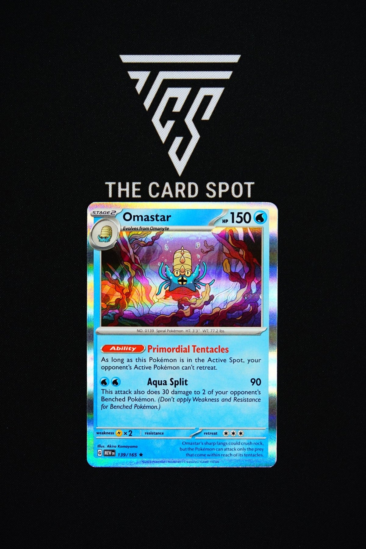139/165 Omastar - Pokemon TCG - THE CARD SPOT PTY LTD.