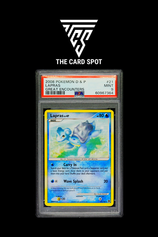 21/106 Lapras PSA 9 - Pokemon TCG