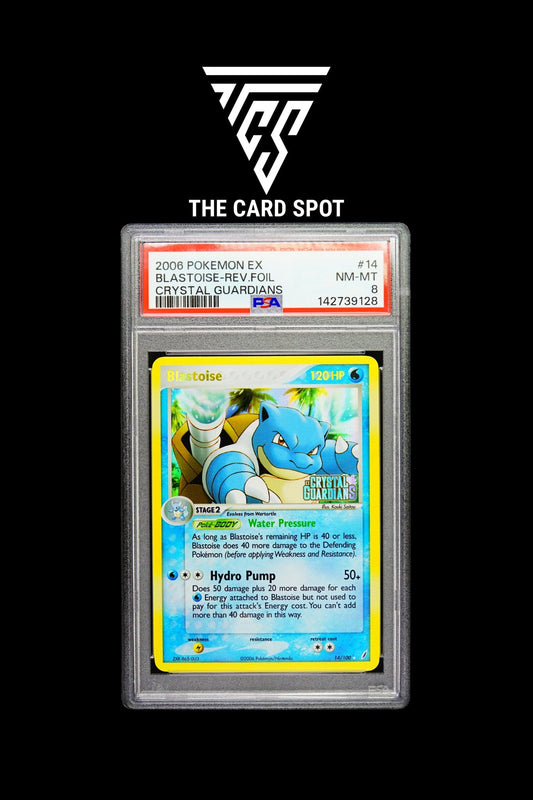 14/100 Blastoise PSA 8 - Pokemon TCG - THE CARD SPOT PTY LTD.