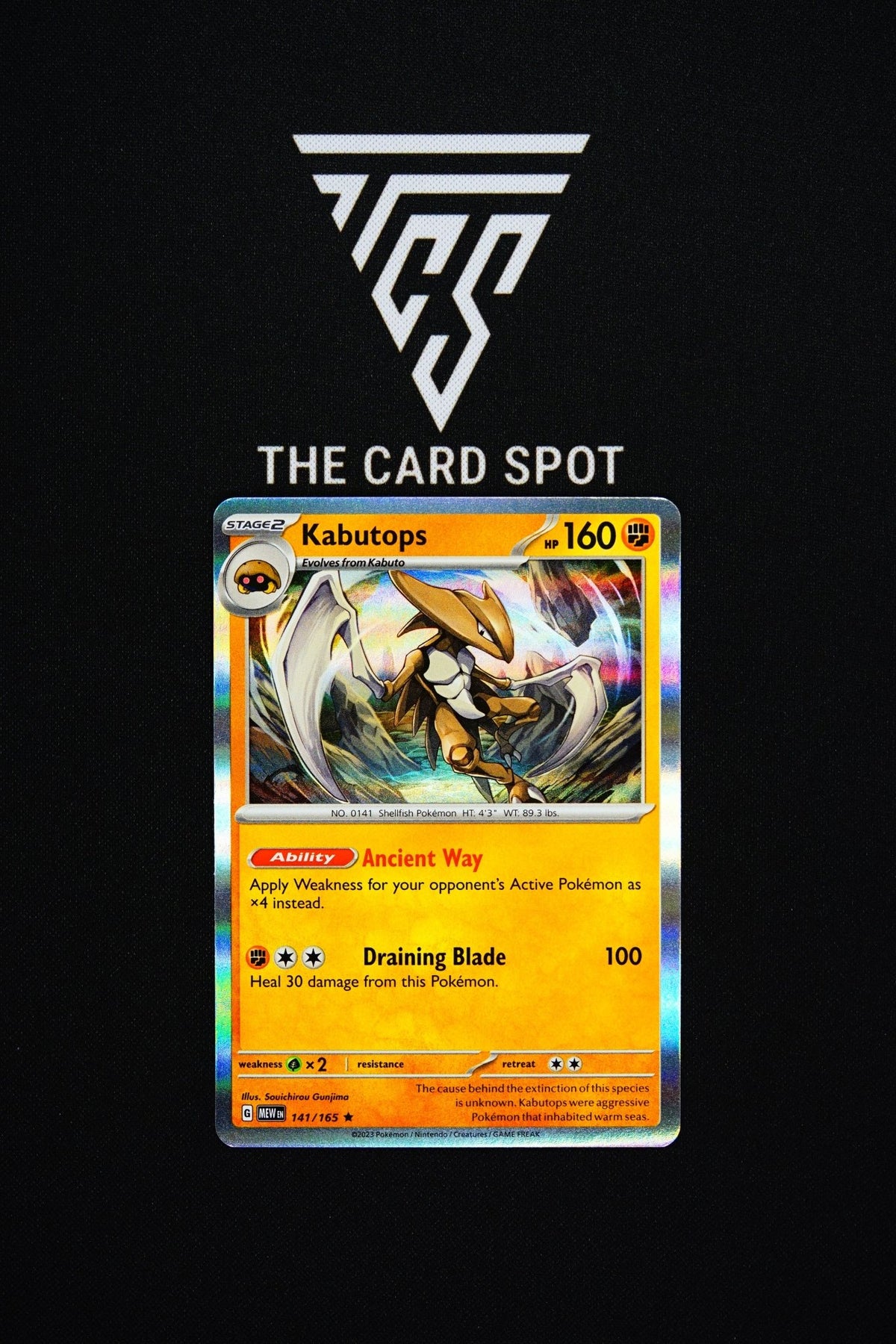 141/165 Kabutops - Pokemon TCG - THE CARD SPOT PTY LTD.
