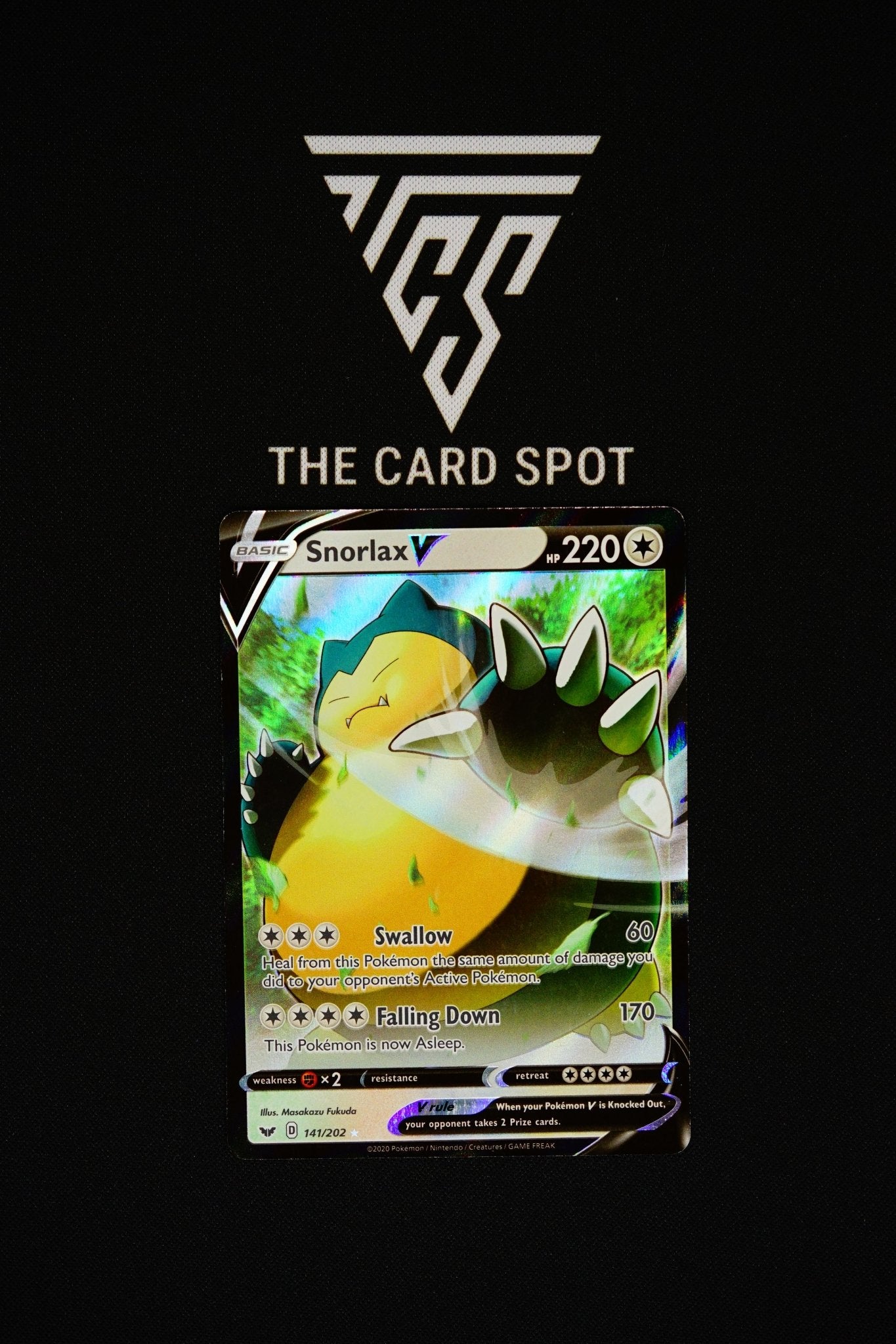 snorlax v pokemon card value 141/202 - Snorlax V