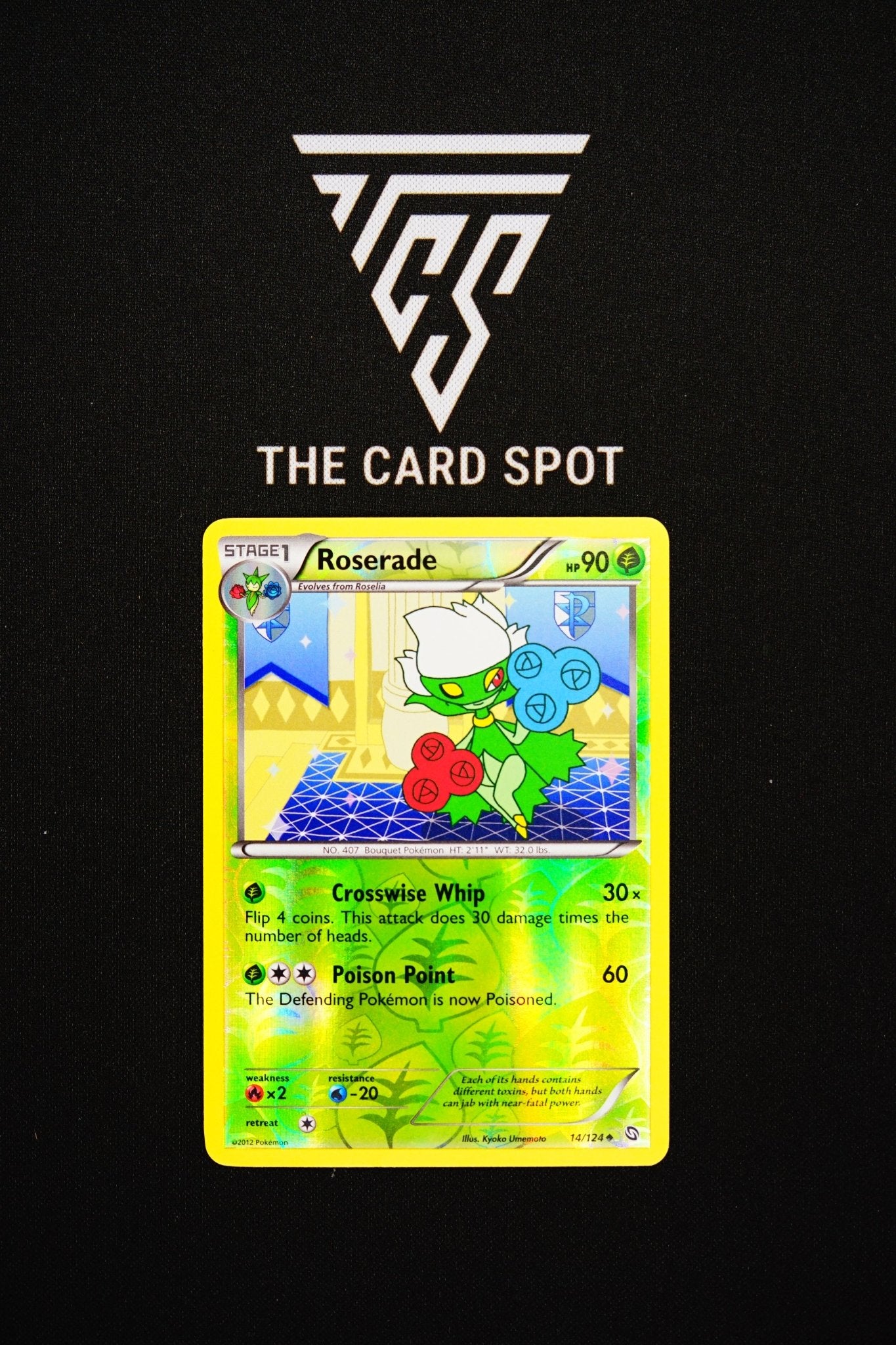 14/124 - Roserade Reverse Holo - Pokemon TCG - THE CARD SPOT PTY LTD.