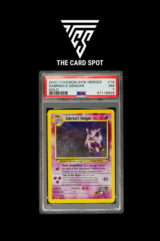 14/132 Sabrina's Gengar PSA 7 - Pokemon TCG - THE CARD SPOT PTY LTD.