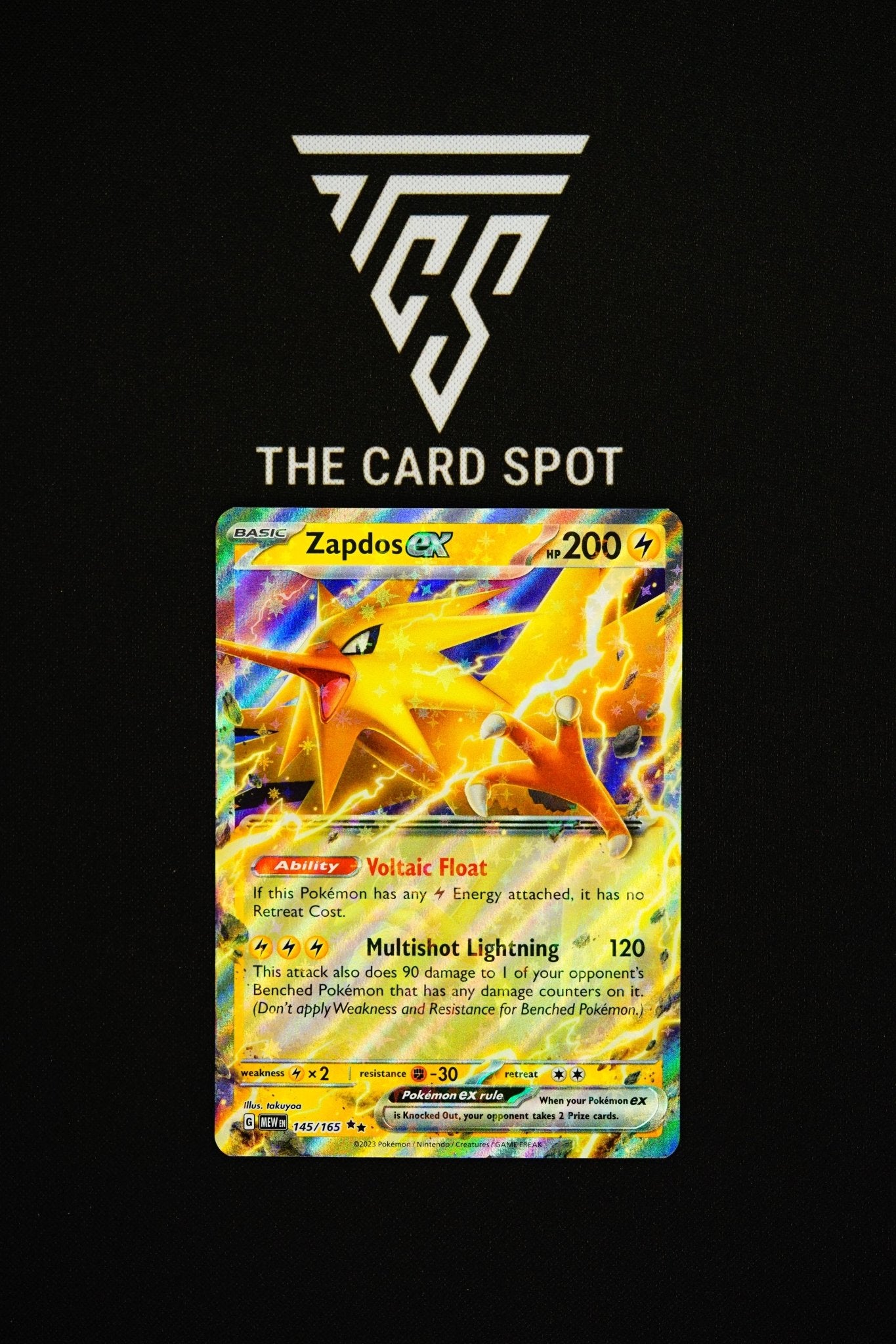 145/165 Zapdos ex - Pokemon TCG - THE CARD SPOT PTY LTD.