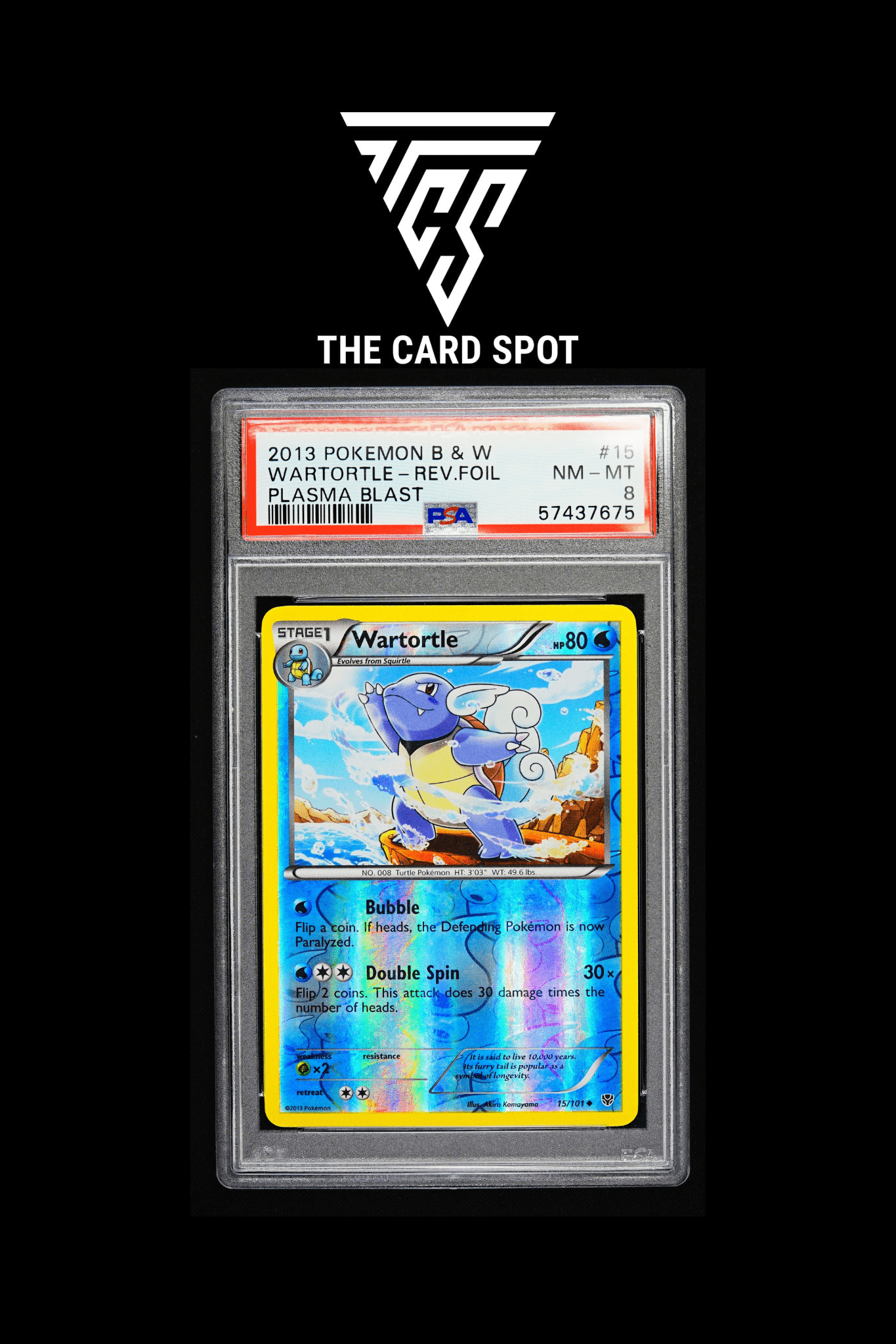 15/101 Wartortle PSA 8 - Pokemon TCG - THE CARD SPOT PTY LTD.