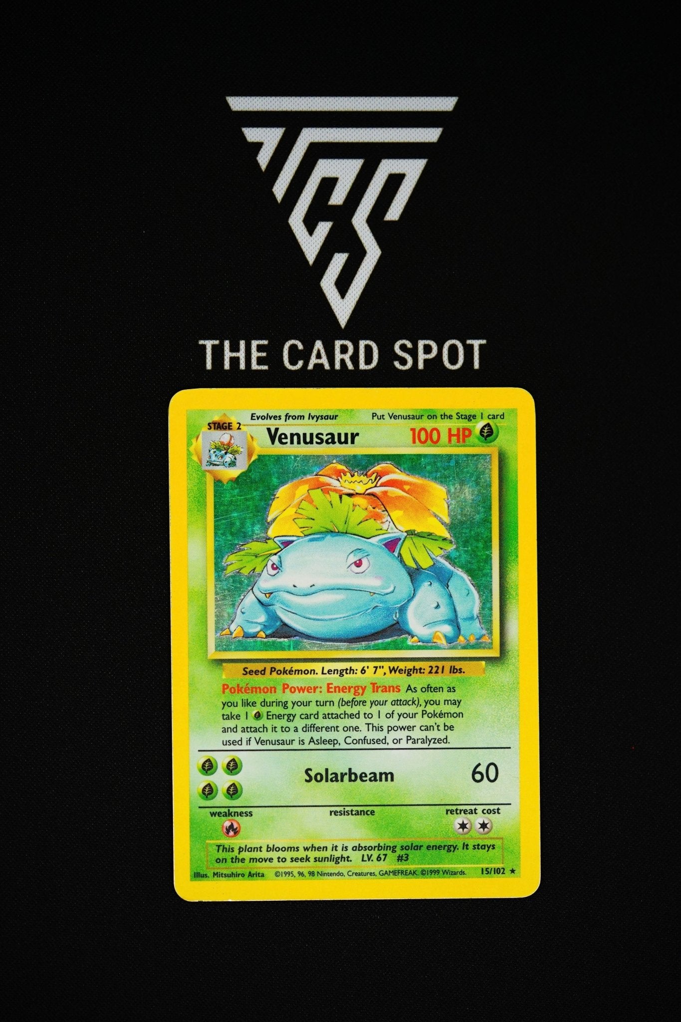 15/102 Venusaur HOLO Base Set - Pokemon - THE CARD SPOT PTY LTD.Pokemon Raw CardsPokémon