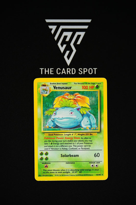 15/102 Venusaur HOLO Base Set - Pokemon - THE CARD SPOT PTY LTD.