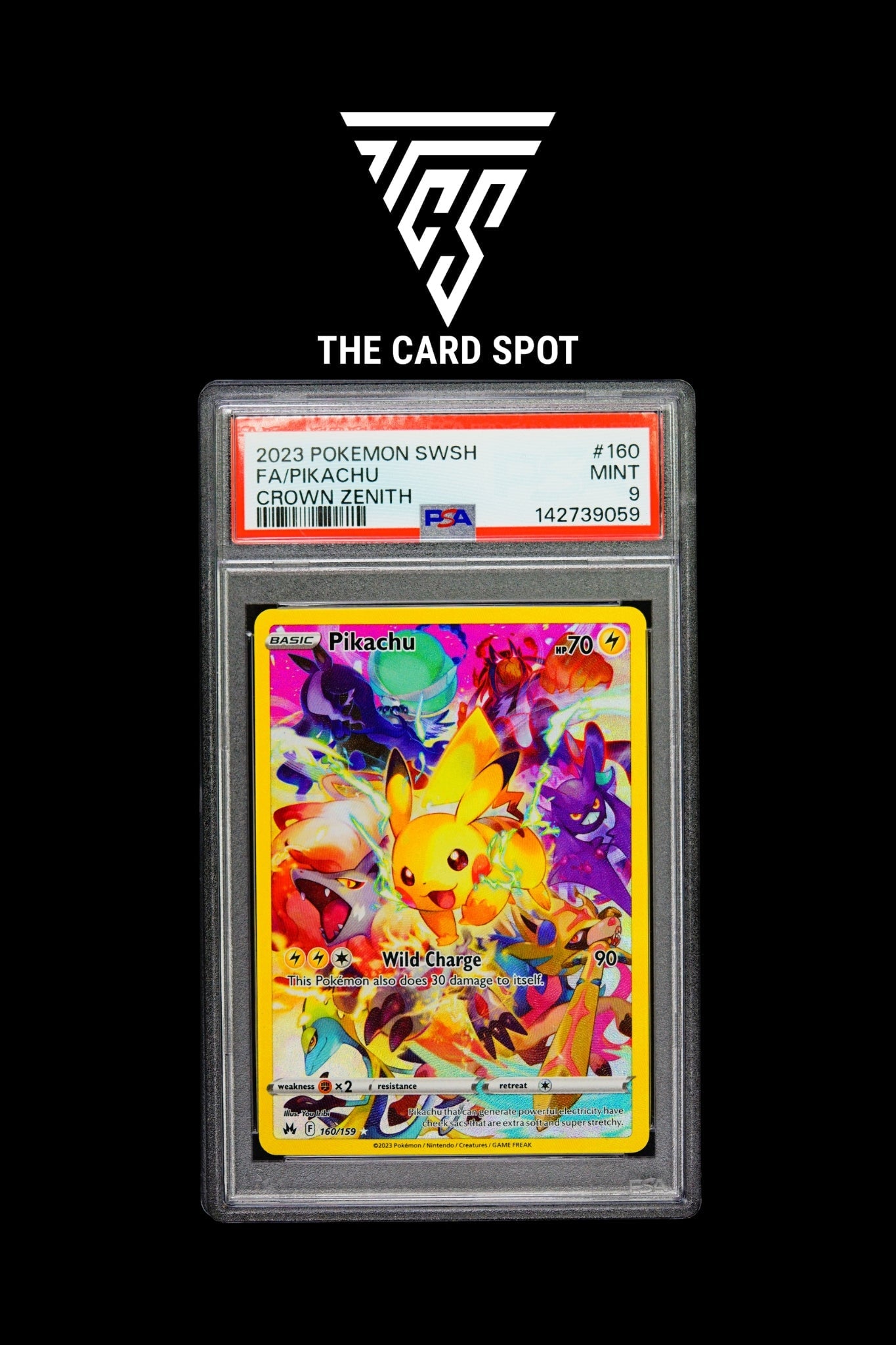 160/159 Pikachu PSA 9 - Pokemon TCG - THE CARD SPOT PTY LTD.