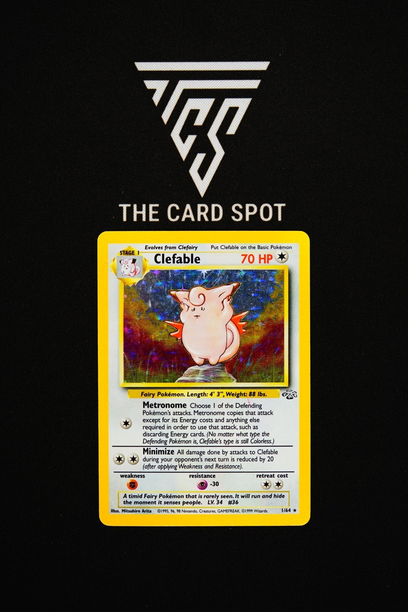 1/64 Clefable Holo - Pokemon TCG - THE CARD SPOT PTY LTD.