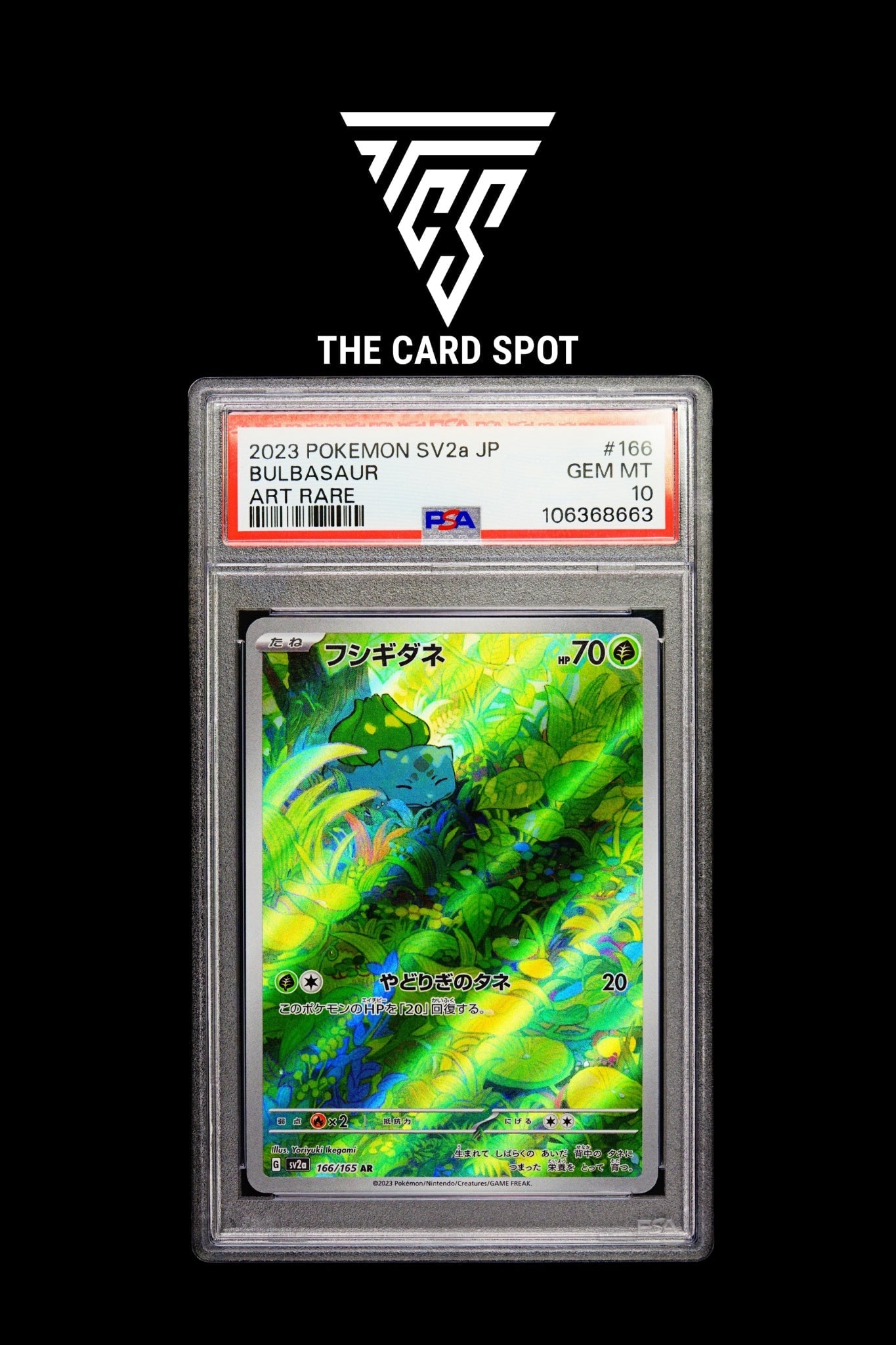 166/165 Bulbasaur PSA 10 - Pokemon TCG - THE CARD SPOT PTY LTD.