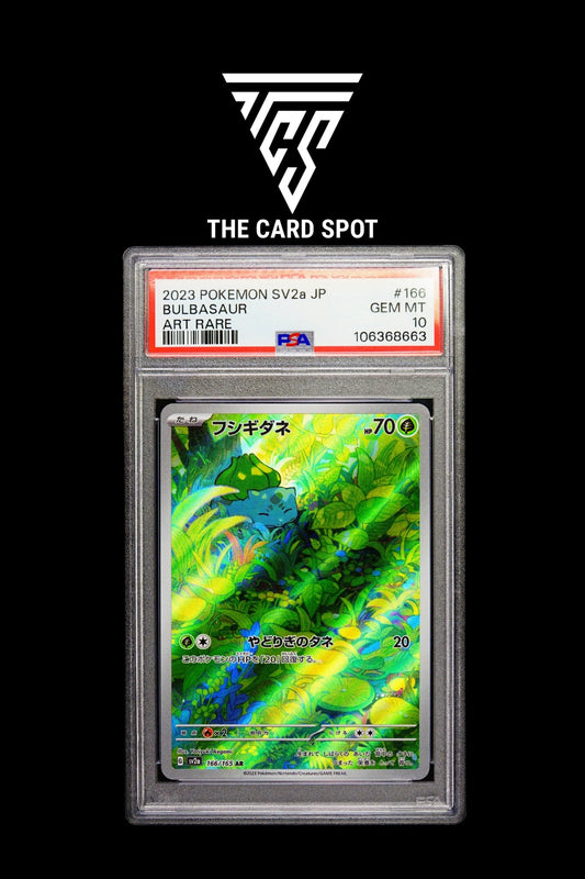 166/165 Bulbasaur PSA 10 - Pokemon TCG - THE CARD SPOT PTY LTD.