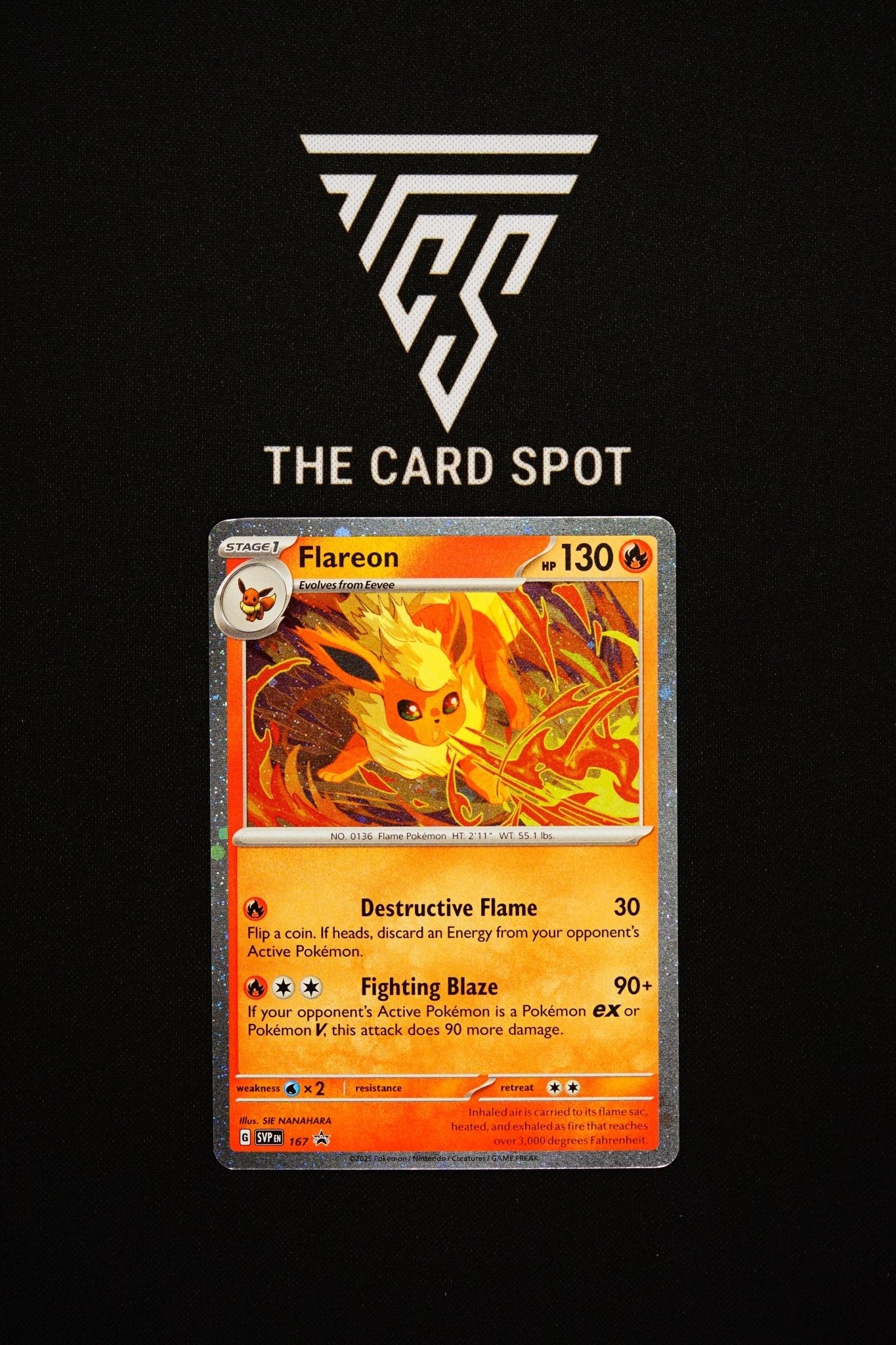 167 - Flareon - Pokemon TCG - THE CARD SPOT PTY LTD.