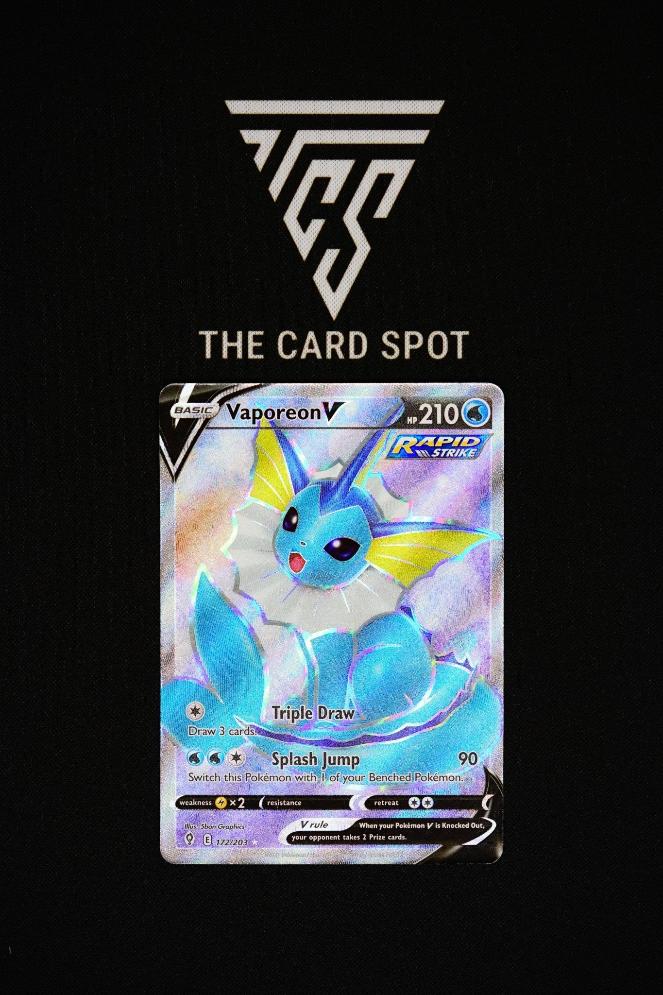 172/203 - Vaporeon V - Pokemon TCG - THE CARD SPOT PTY LTD.