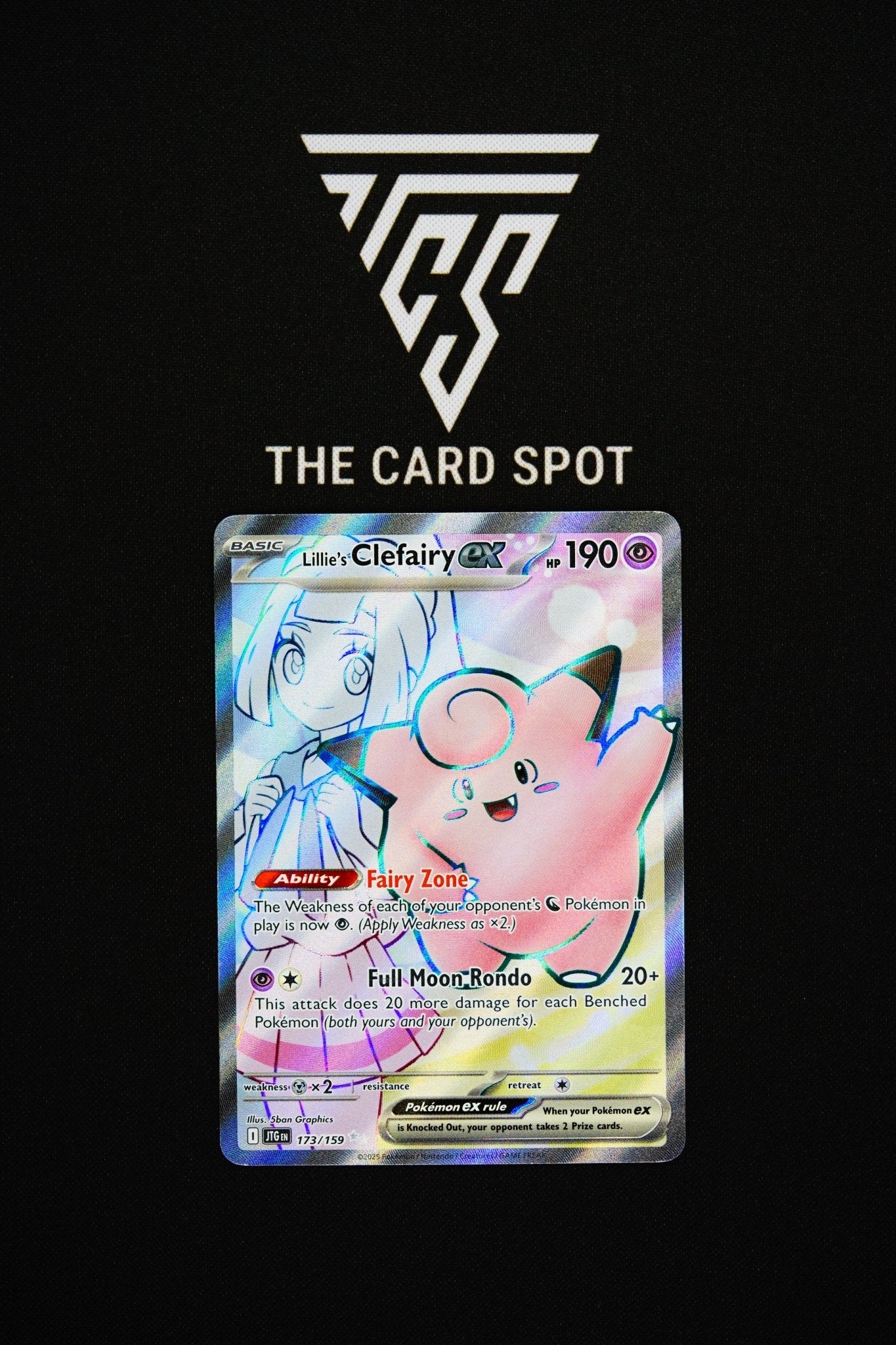 173/159 Lillie's Clefairy Ex - Pokemon TCG - THE CARD SPOT PTY LTD.