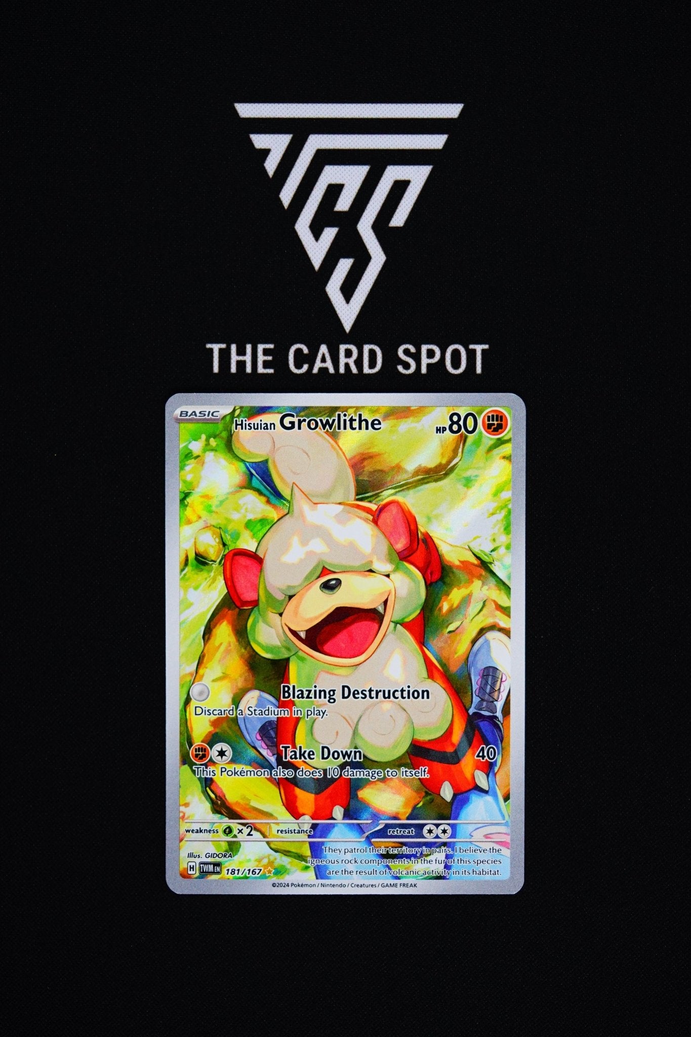 181/167 IR Hisuian Growlithe - Pokemon TCG - THE CARD SPOT PTY LTD.