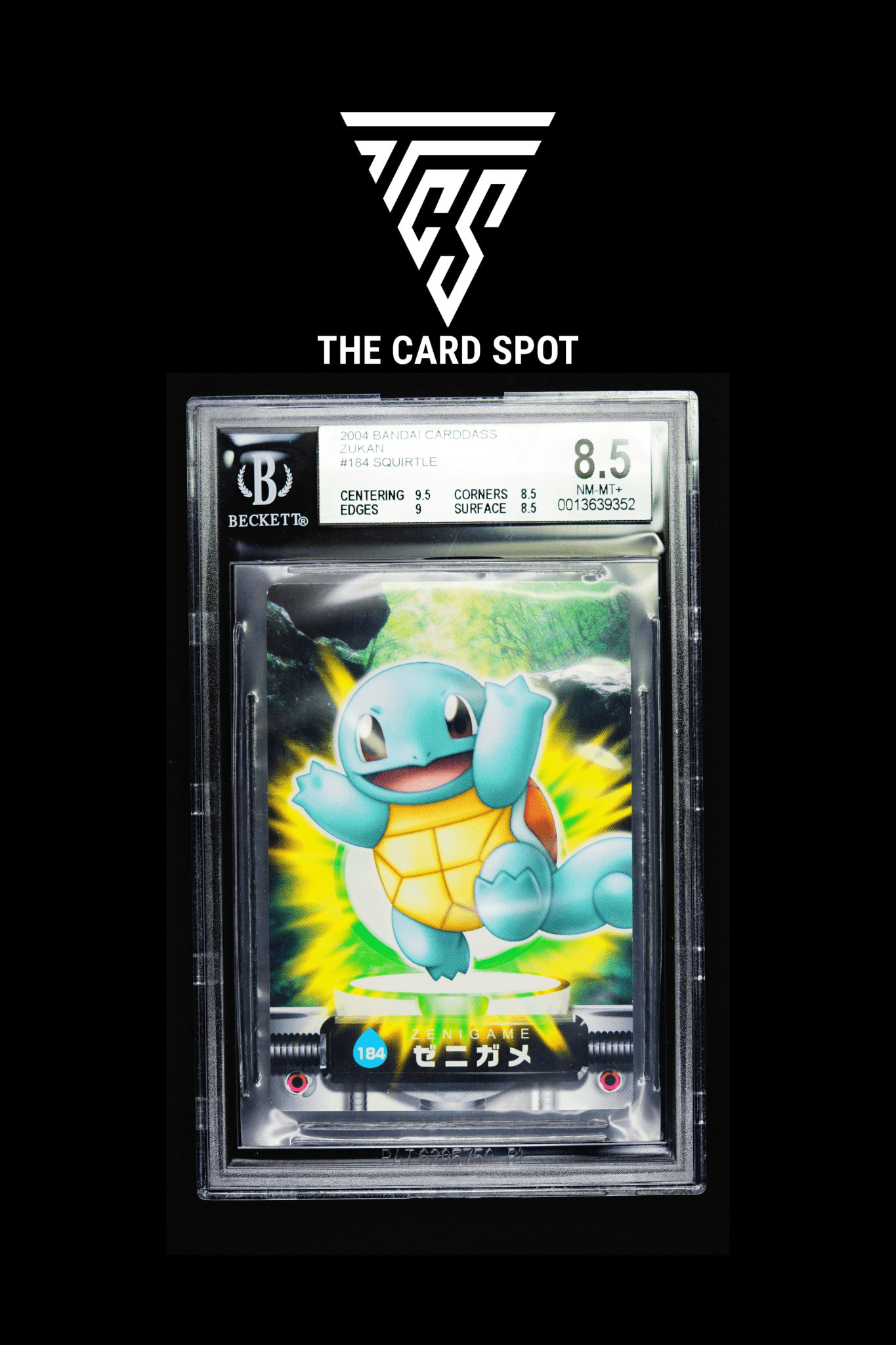 184 Squirtle Bandai Carddass Zukan BGS 8.5 - Pokemon TCG - THE CARD SPOT PTY LTD.