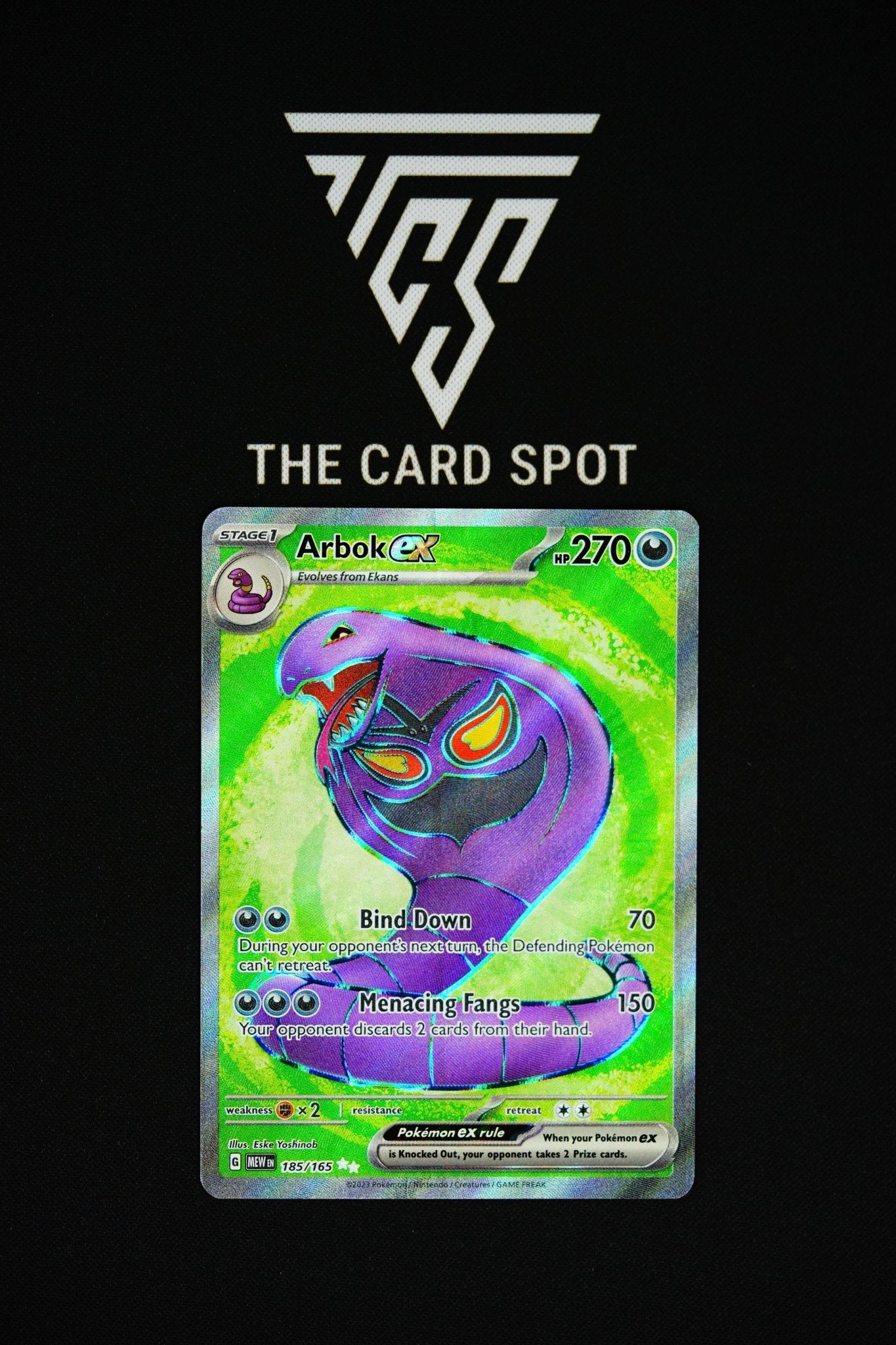 185/165 Arbok ex - Pokemon - THE CARD SPOT PTY LTD.Pokemon Raw CardsPokémon