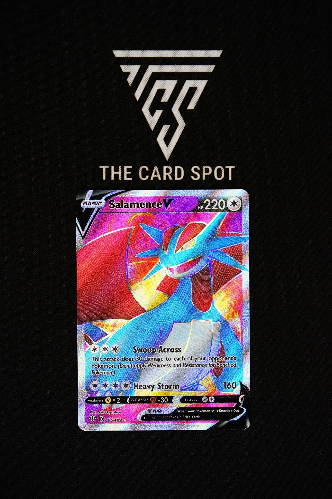 185/189 - Salamence V - Pokemon TCG - THE CARD SPOT PTY LTD.