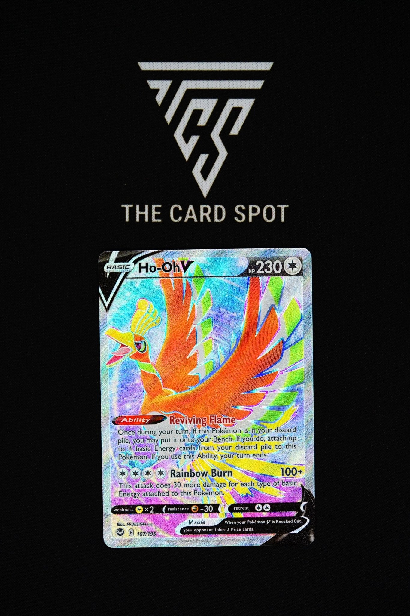 187/195 - Ho - Oh V - Pokemon TCG - THE CARD SPOT PTY LTD.