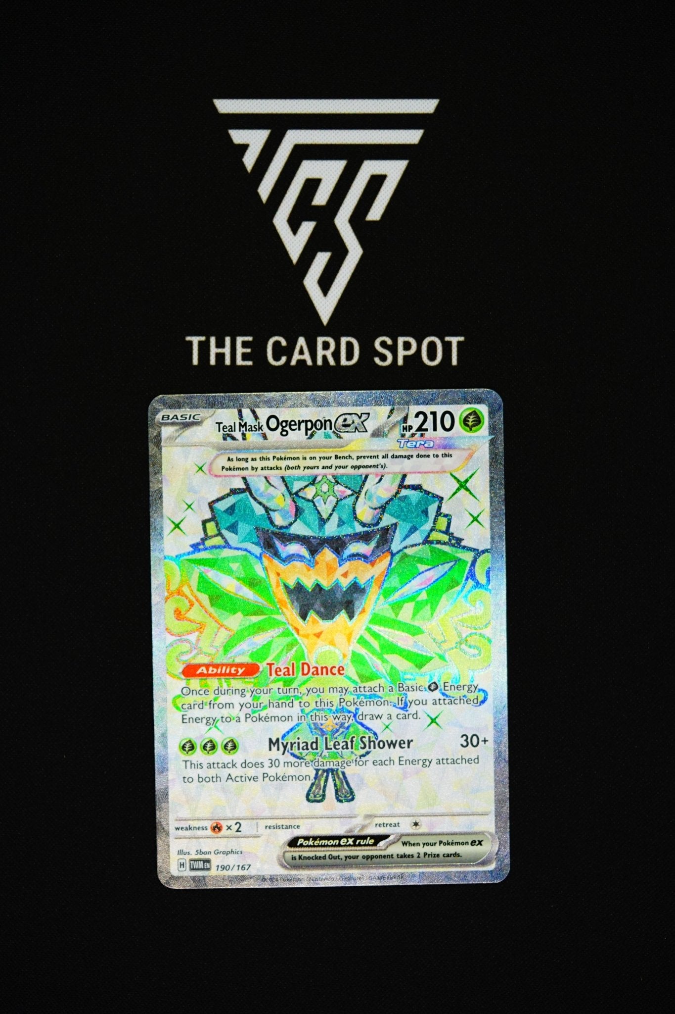 190/167 - Teal Mask Ogerpon EX - Pokemon TCG - THE CARD SPOT PTY LTD.