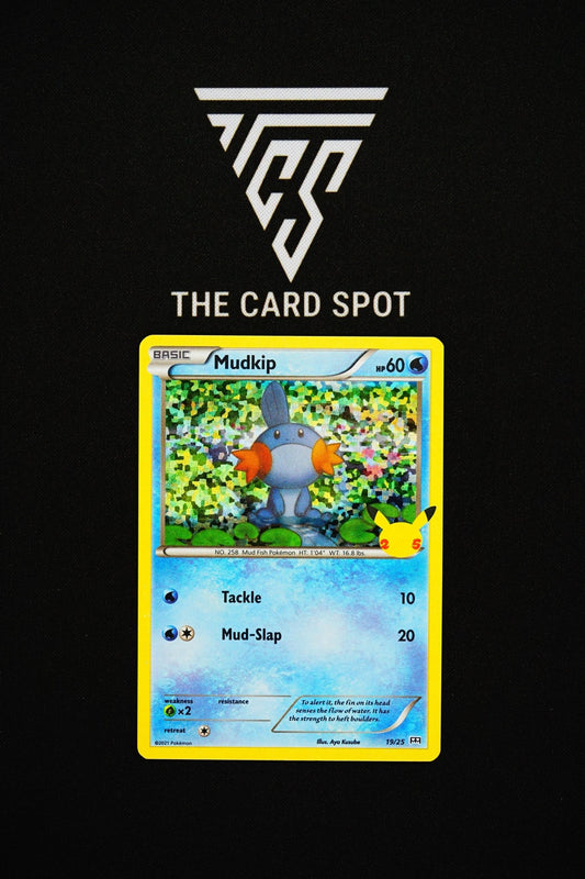 19/25 Mudkip 25th Celebrations - Pokemon TCG - THE CARD SPOT PTY LTD.