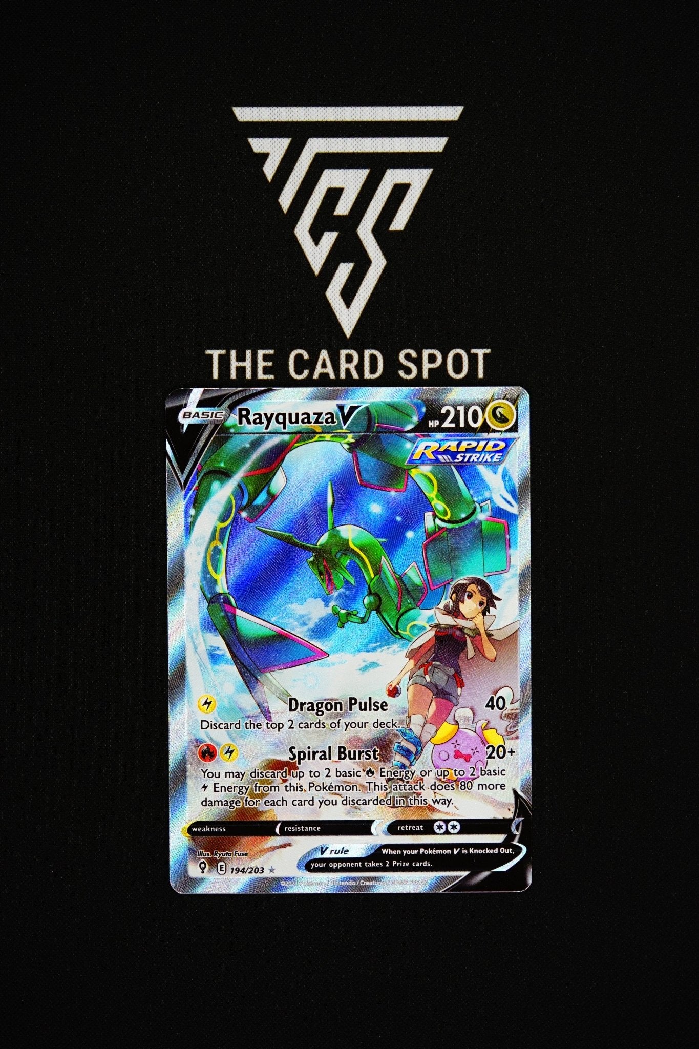 194/203 Rayquaza V - Pokemon TCG - THE CARD SPOT PTY LTD.