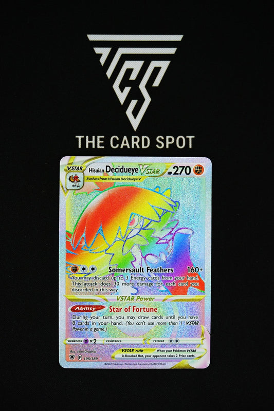 195/189 Hisuian Decidueye Vstar - Pokemon - THE CARD SPOT PTY LTD.Pokemon Raw CardsPokémon