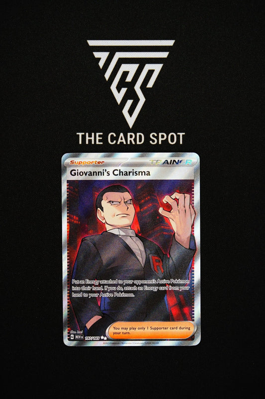 197/165 - Giovanni's Charisma - Pokemon TCG - THE CARD SPOT PTY LTD.