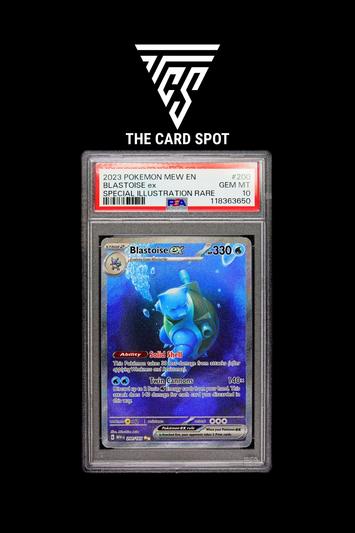 200/165 Blastoise PSA 10 - Pokemon TCG - THE CARD SPOT PTY LTD.