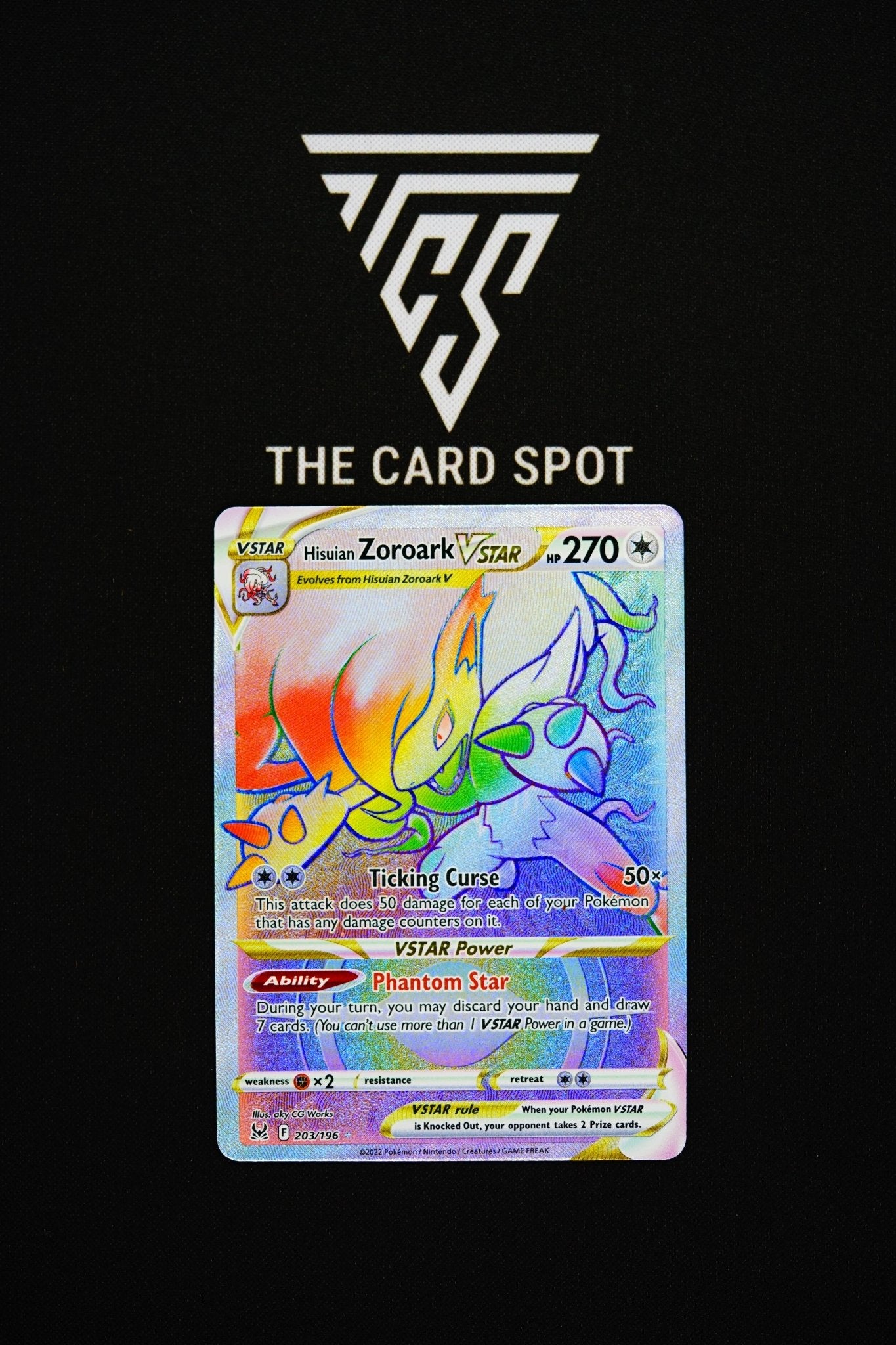 203/196 Hisuian Zoroark Vstar - Pokemon TCG - THE CARD SPOT PTY LTD.