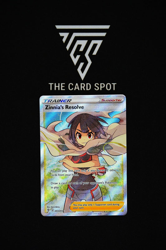 203/203 - Zinnia's Resolve - Pokemon TCG - THE CARD SPOT PTY LTD.