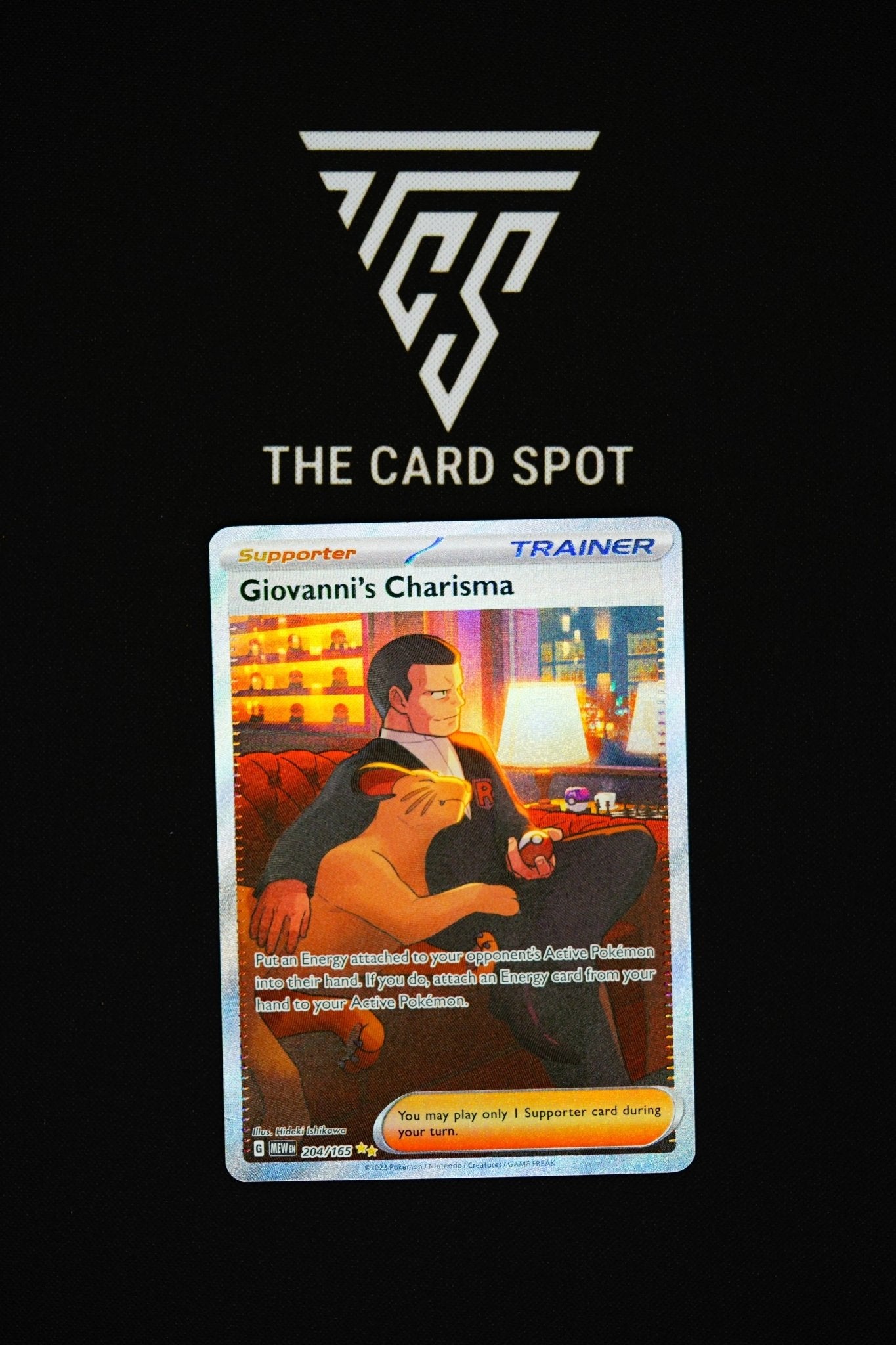 204/165 - Giovanni's Charisma - Pokemon TCG - THE CARD SPOT PTY LTD.