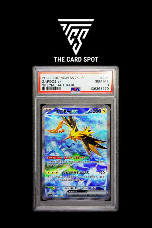 204/165 Zapdos Ex PSA 10 - Pokemon TCG - THE CARD SPOT PTY LTD.