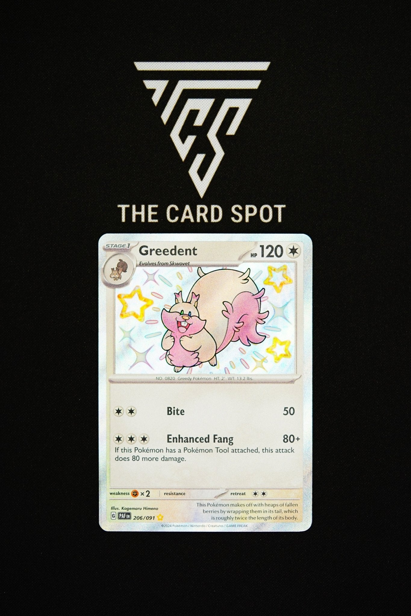 206/091 Greedent - Pokemon TCG - THE CARD SPOT PTY LTD.