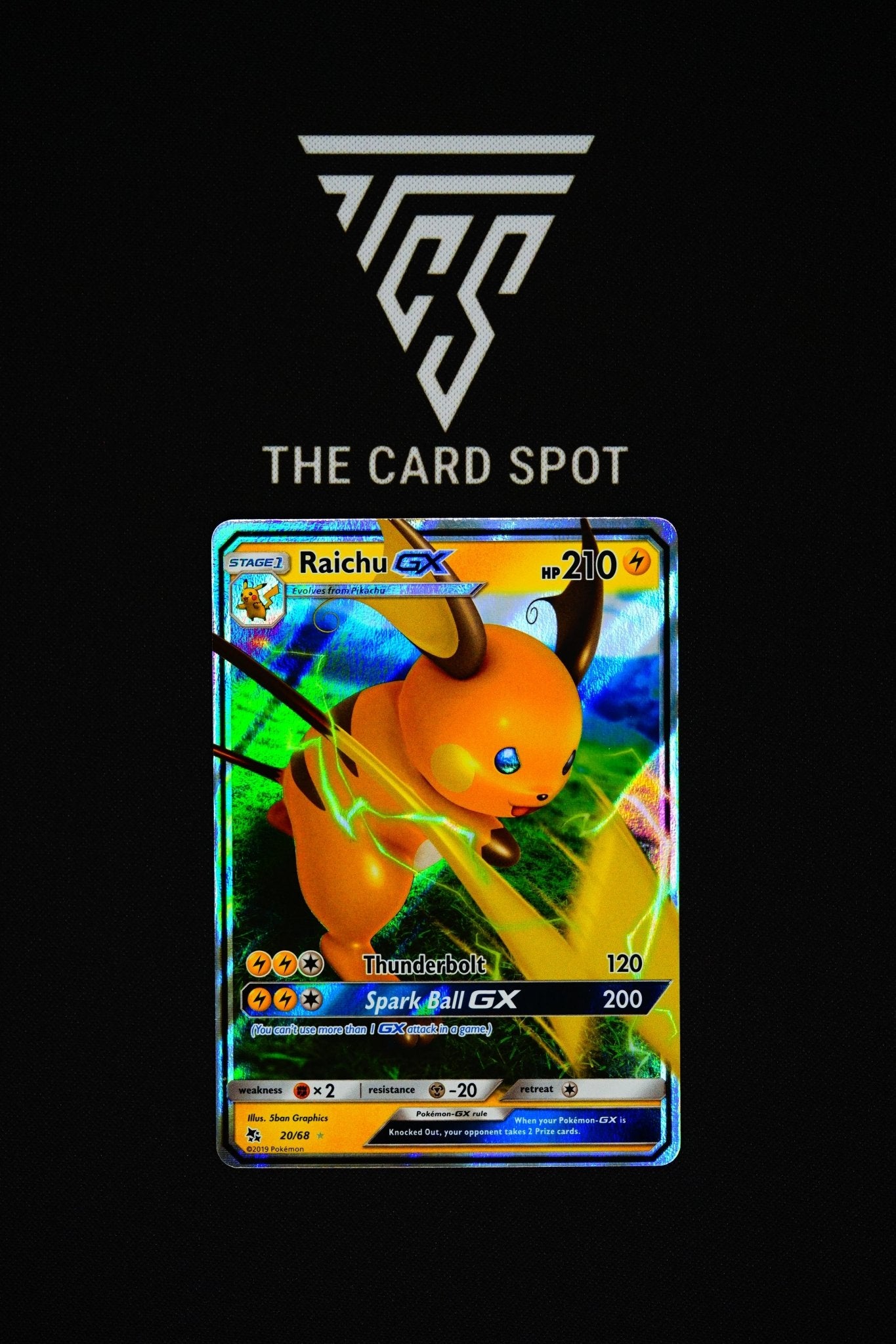 20/68 - Raichu GX - Pokemon TCG - THE CARD SPOT PTY LTD.