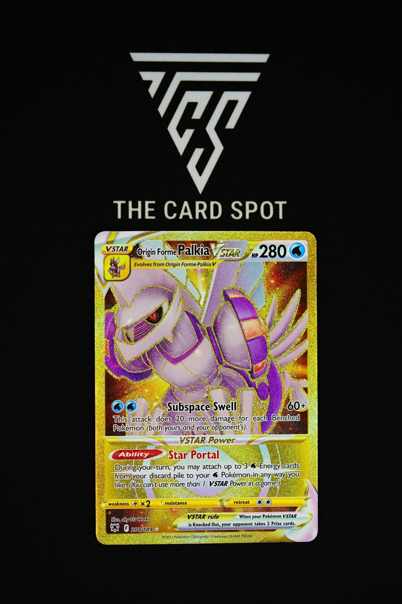 208/189 Palkia Vstar - Pokemon - THE CARD SPOT PTY LTD.Pokemon Raw CardsPokémon