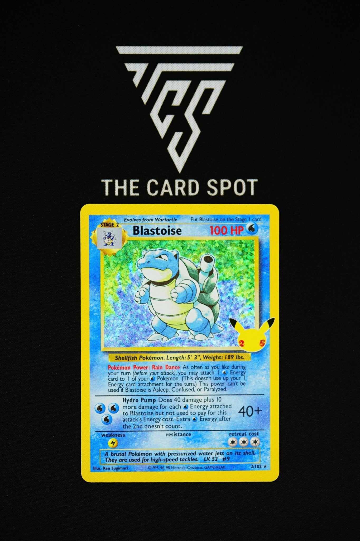 2/102 Blastoise - Celebrations Pokemon Card - THE CARD SPOT PTY LTD.Pokemon Raw CardsPokémon