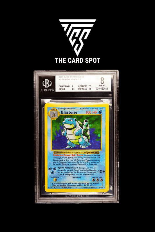 2/102 Blastoise (Shadowless) BGS 8 - Pokemon TCG - THE CARD SPOT PTY LTD.
